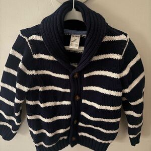 Carter's Navy and White Striped Kids Jacket